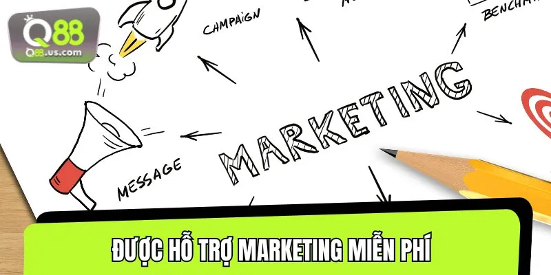 Khi làm đại lý Q88, bạn sẽ được hỗ trợ marketing miễn phí
