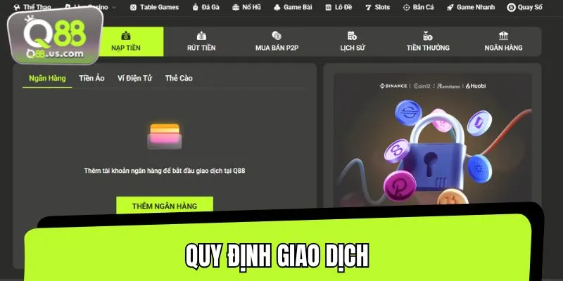 Quy tắc liên quan đến các giao dịch thanh toán