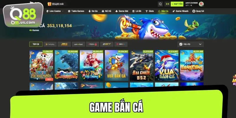 Bắn cá cũng là tựa game được yêu thích nhiều nhấtBắn cá cũng là tựa game được yêu thích nhiều nhất