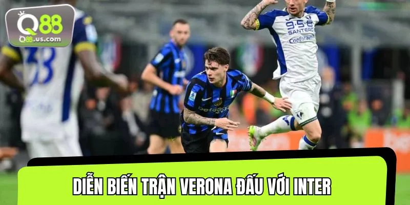 Theo dõi diễn biến căng thẳng trong trận Verona đấu với Inte